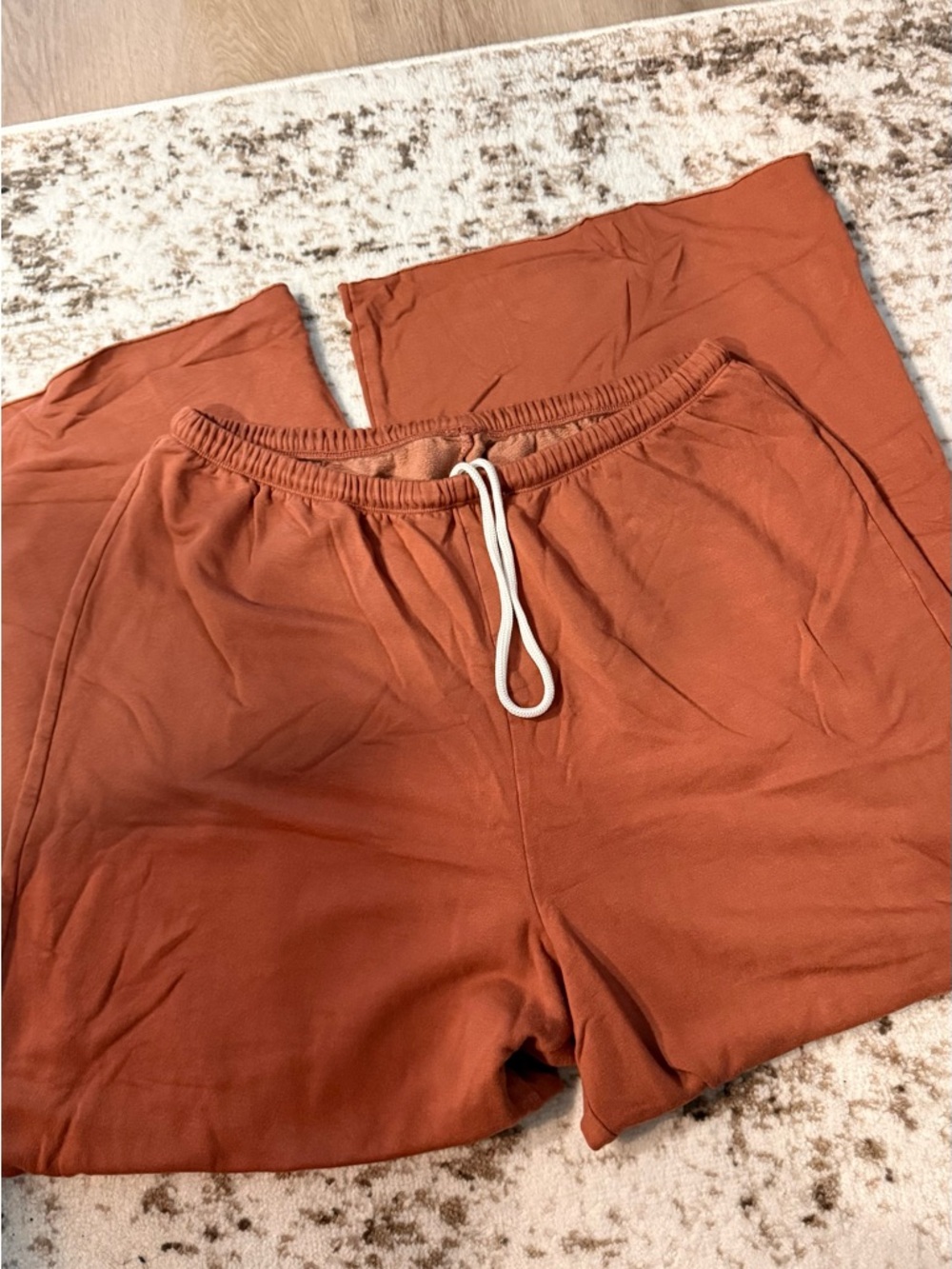 Aerie Offline Rust Orange Drawstring Lounge Pants